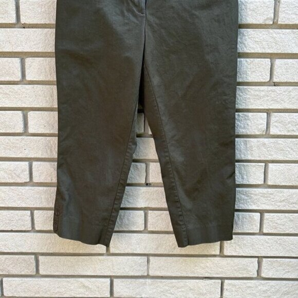 Northern Reflections Dark Green Town Fit Cropped Pants Sz 10 - Picture 5 of 10